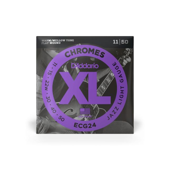 D Addario Chromes ECG 24 011-050 Flat Wound