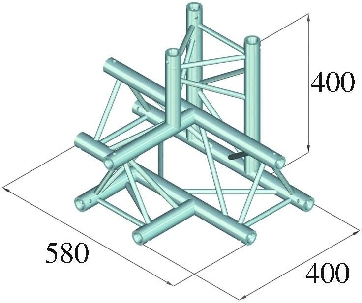 Alutruss DECOLOCK DQ3-PAT42 4-Weg T-Stück \/ – Bild 2