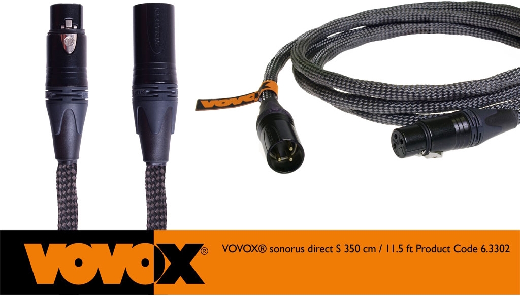 VoVox Sonorus direct S  3,5m  XLRfemale/XLRmale Mikrofonkabel