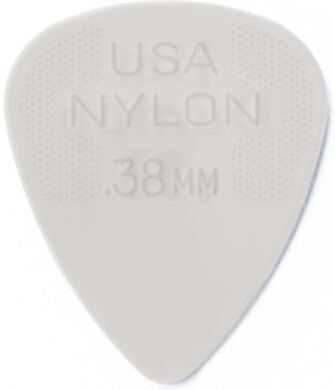 Dunlop Nylon Plektrum 0,38mm withe 44R38