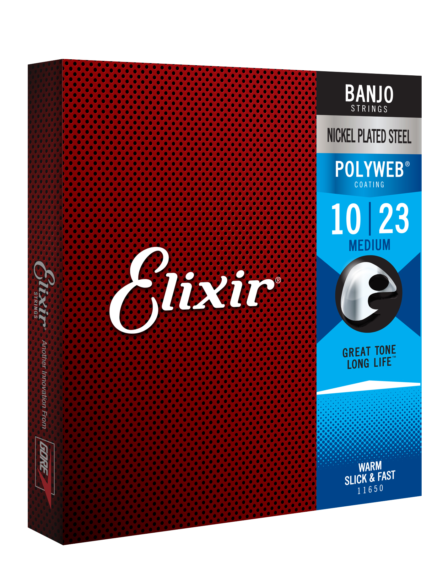 Elixir PolyWeb 11650 Light 010 Banjo Saiten – Bild 2