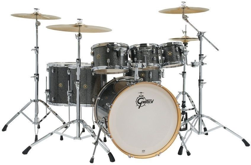 Gretsch GR804.119 Catalina Maple Shell Pack - Black Stardust (8"/10"/12"/14"/16"/22"/14"x6")