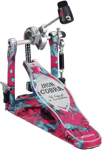 Tama HP900PMCS Iron Cobra Power Glide Single Pedal - Marble Coral Swirl