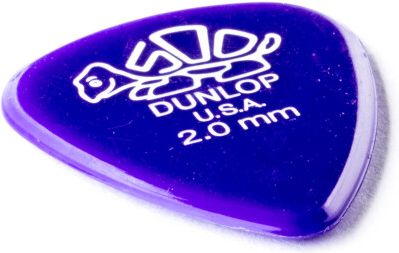 Dunlop Delrin 500 Plektrum 2,00mm Dark Purple 41R200