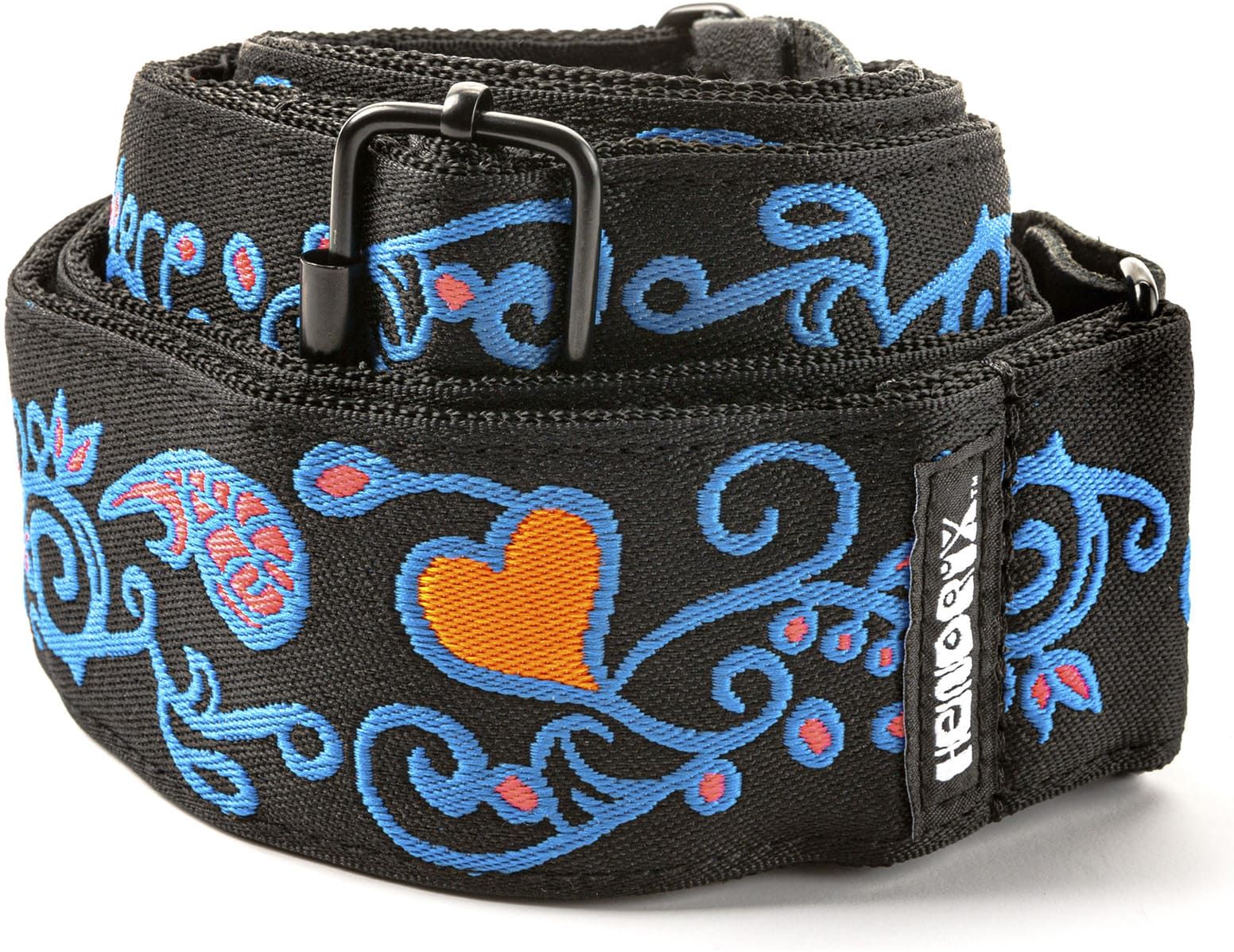 Dunlop Jimi Hendrix Blacklight Gurt Monterey Blue JH24 – Bild 2