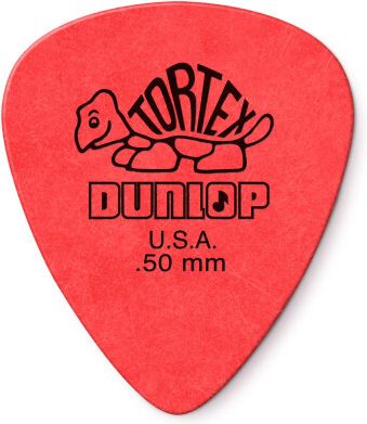 Dunlop Tortex Plektrum 0,50mm rot 418R50