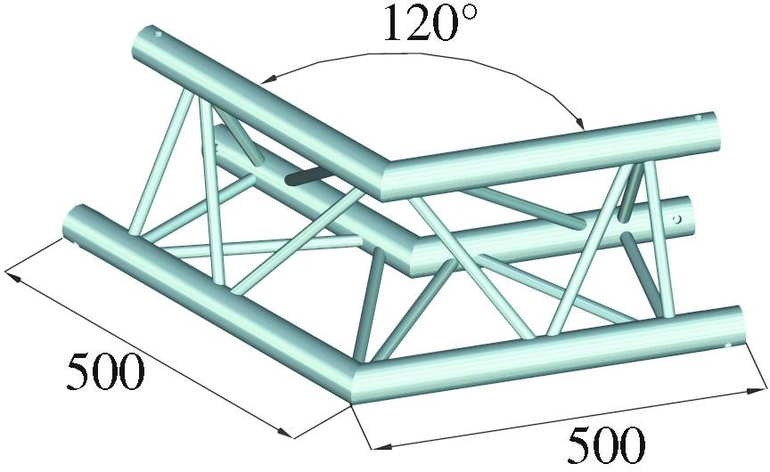 Alutruss TRILOCK 6082AC-22 2-Weg-Ecke 120° – Bild 2