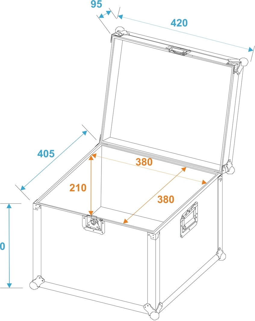 ROADINGER Universal-Transport-Case 40x40x30cm – Bild 5