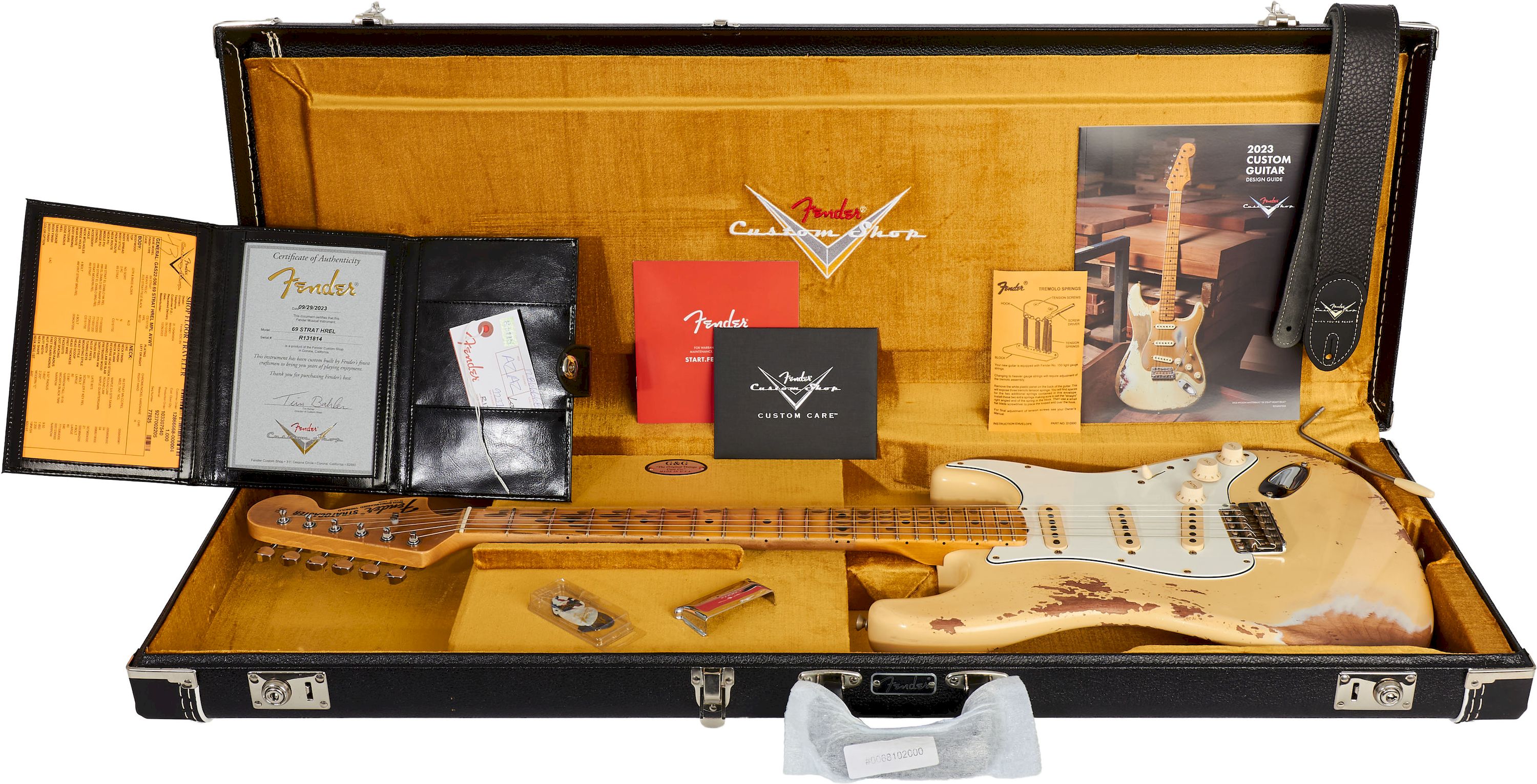 Fender Custom Shop 1969 Stratocaster Heavy Relic Aged Vintage White