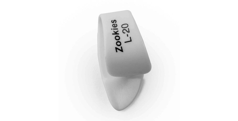 Dunlop Zookies Thumbpick L-20 weiß Z9003L20