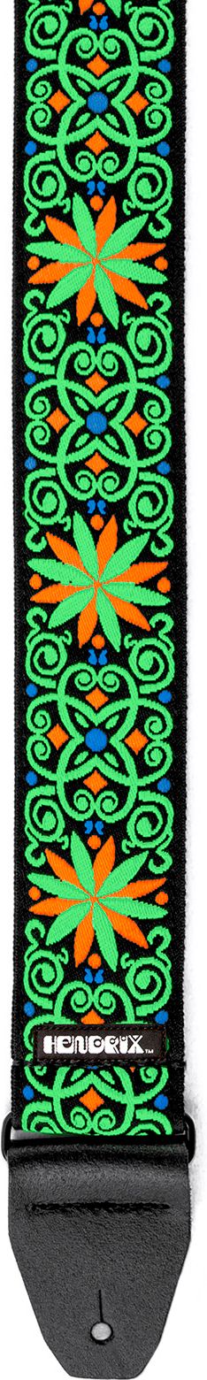 Dunlop Jimi Hendrix Blacklight Strap Fillmore Green JH26 – Bild 3