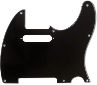 Fender Pickguard Tele 8-Loch 3-lagig Black Fender Pickguard Tele 8-Loch 3-lagig Black