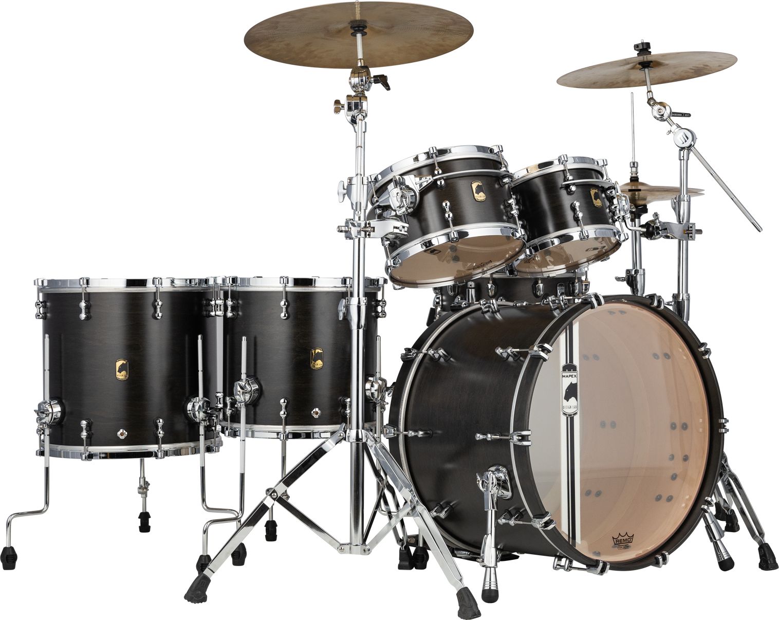Mapex BPDLE628XFB Black Panther Equinox Stage Shellset - Satin Flat Black – Bild 2