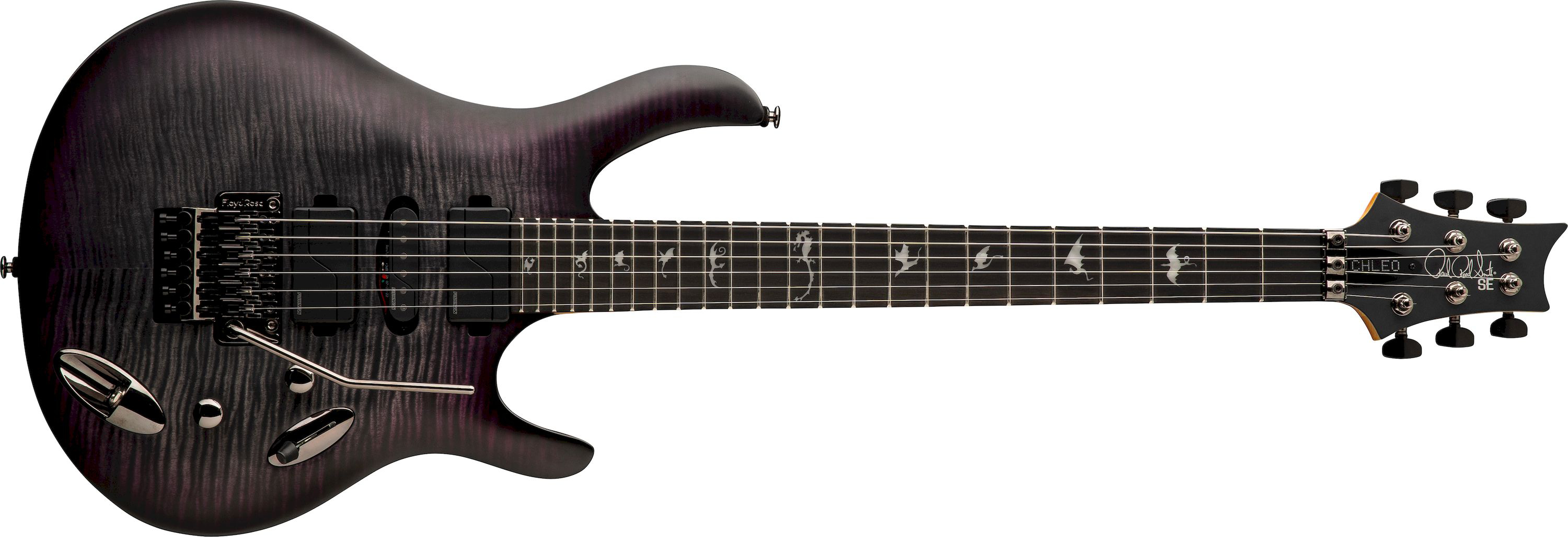 PRS SE Chleo Herman Li Signature Charcoal Purple Burst