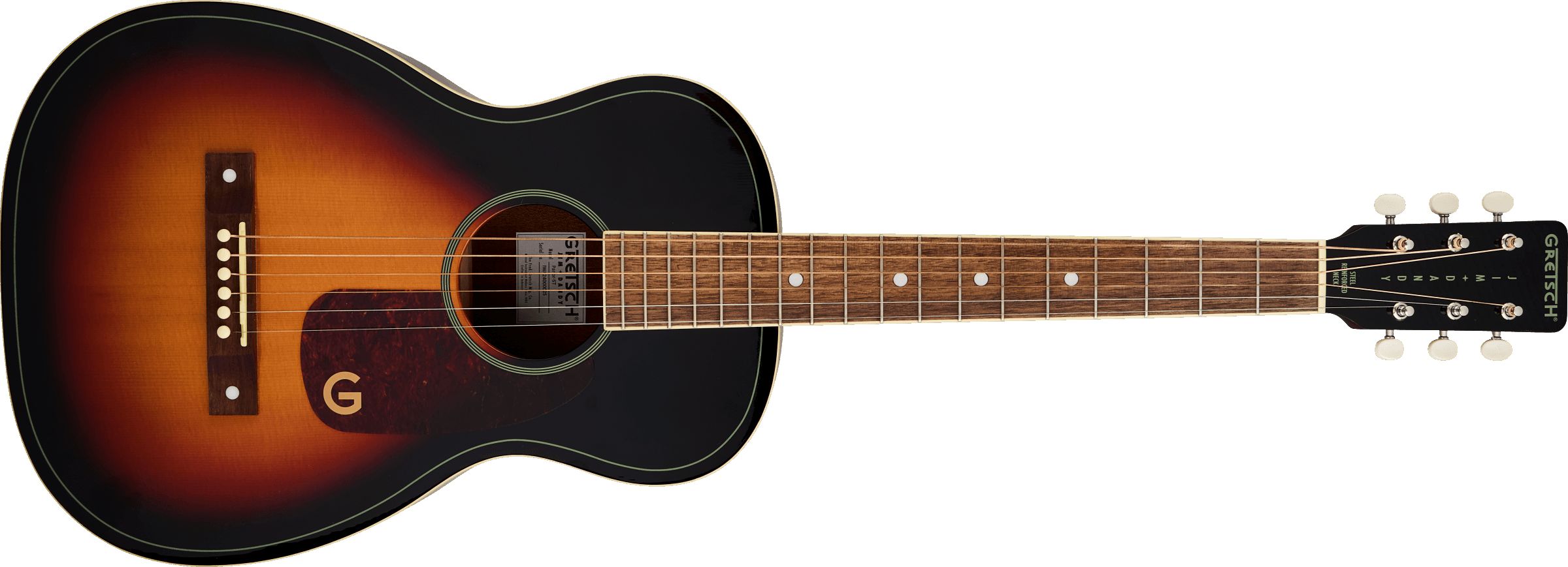 Gretsch Jim Dandy Parlor LTD Solid Spruce Top Heritage Burst