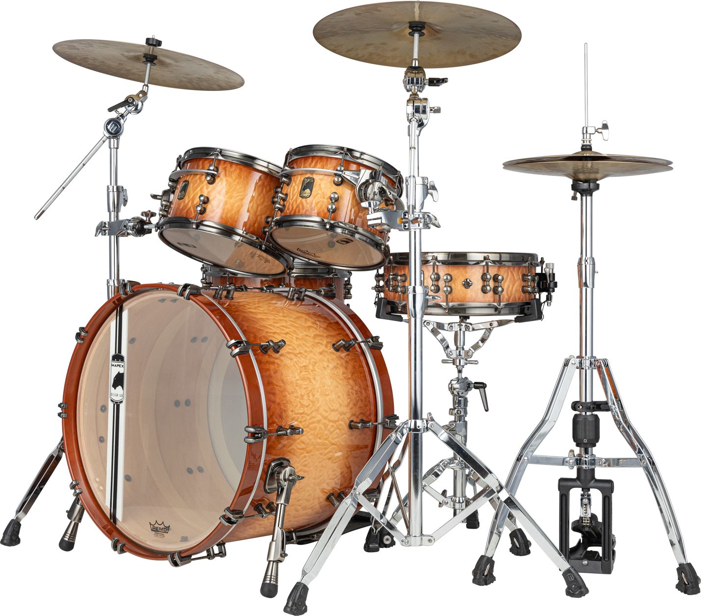 Mapex BPDLNV628XPW Black Panther Versatus Stage Shellset - Peach Burl Burst