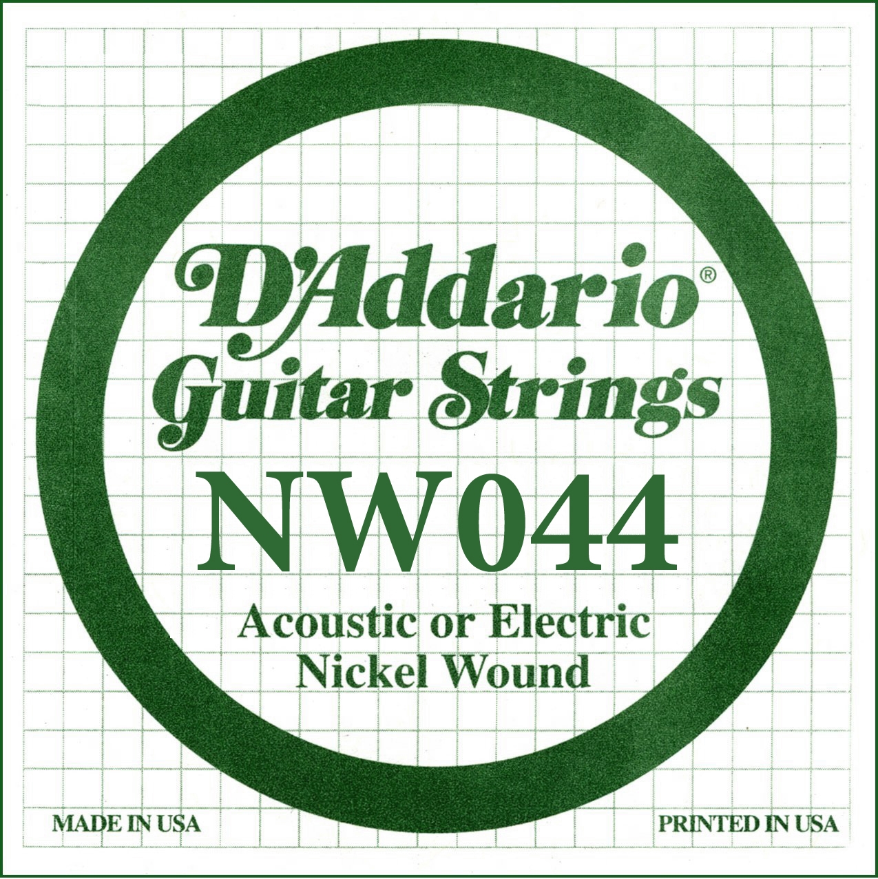 D Addario NW044 nickel wound single string D Addario NW044 nickel wound single string
