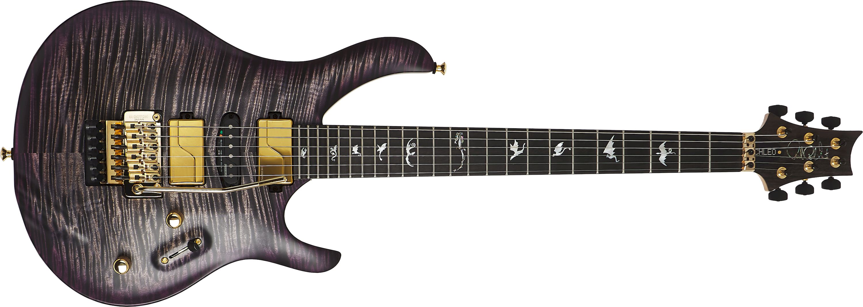 PRS Chleo Herman Li Signature Limited Edition Charcoal Purple Wraparound Burst