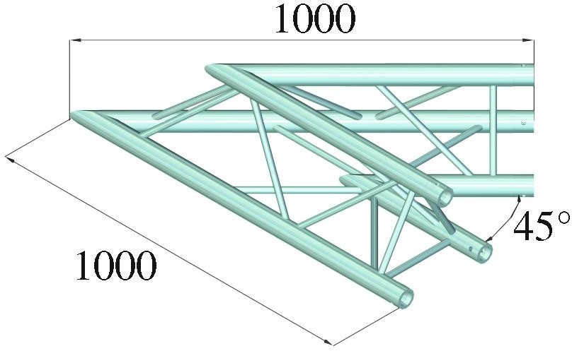 Alutruss TRILOCK 6082AC-19 2-Weg-Ecke 45° – Bild 2