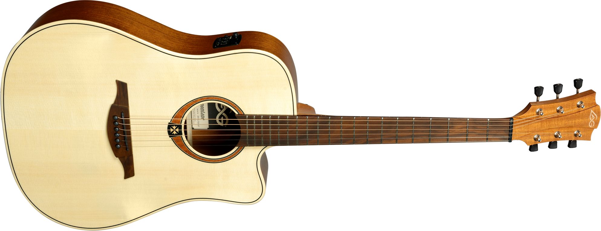 Lag Tramontane 70 DCE NAT Dreadnought Acoustic Guitar Satin