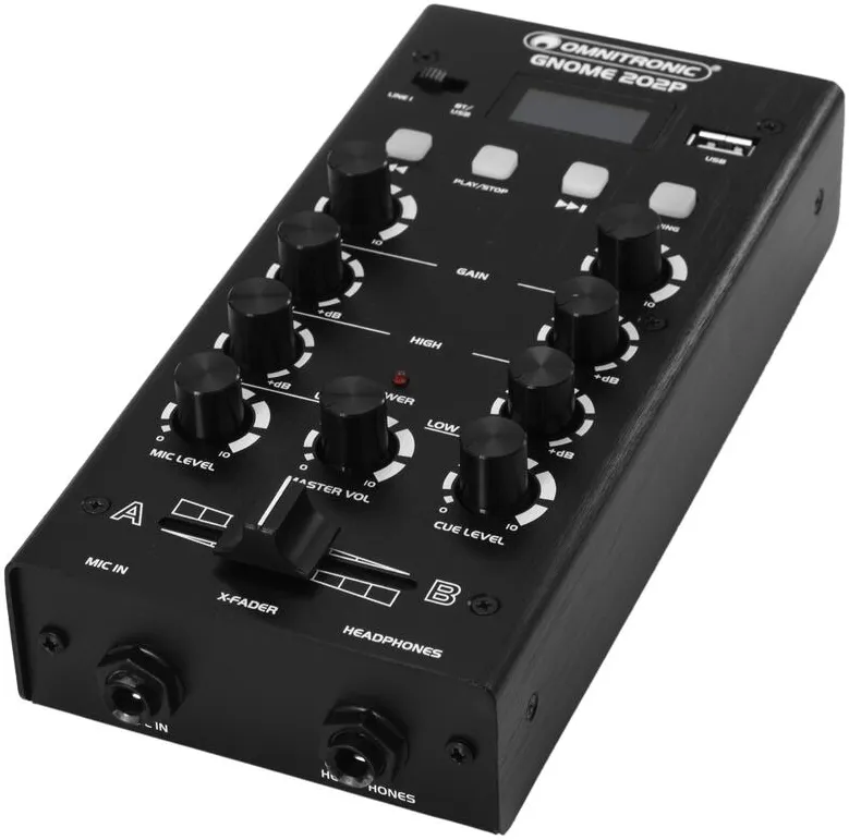 Omnitronic GNOME-202P Mini-Mixer schwarz – Bild 3
