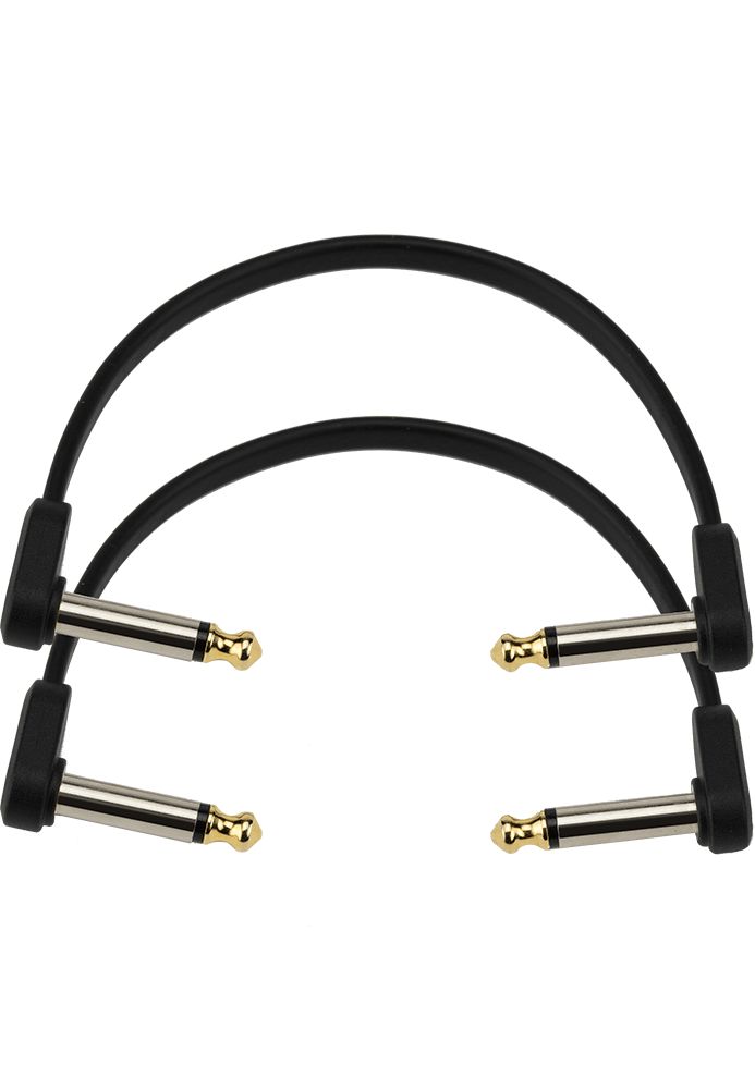 D Addario Custom Serie Flat Patch Kabel gewinkelt 15cm 2er Packung – Bild 2