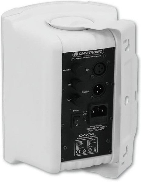 "Omnitronic C-50A 5"" Box aktiv weiß Paarpreis"