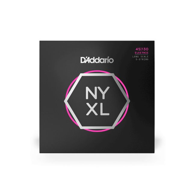D Addario NYXL 45130  045-130 Long Scale Regular Light 5-String