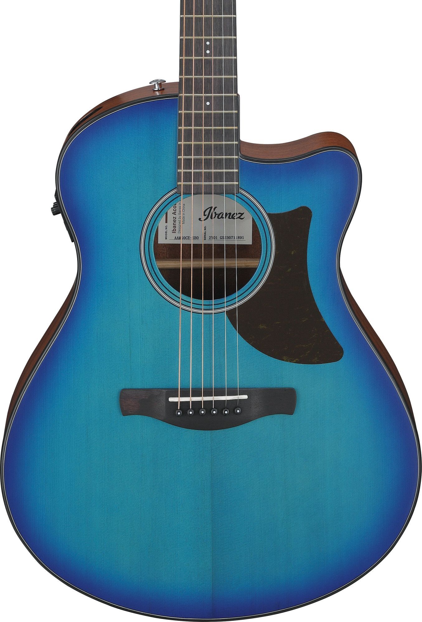 Ibanez AAM50CE-SBO Advanced Acoustic Sapphire Blue Burst  – Bild 4