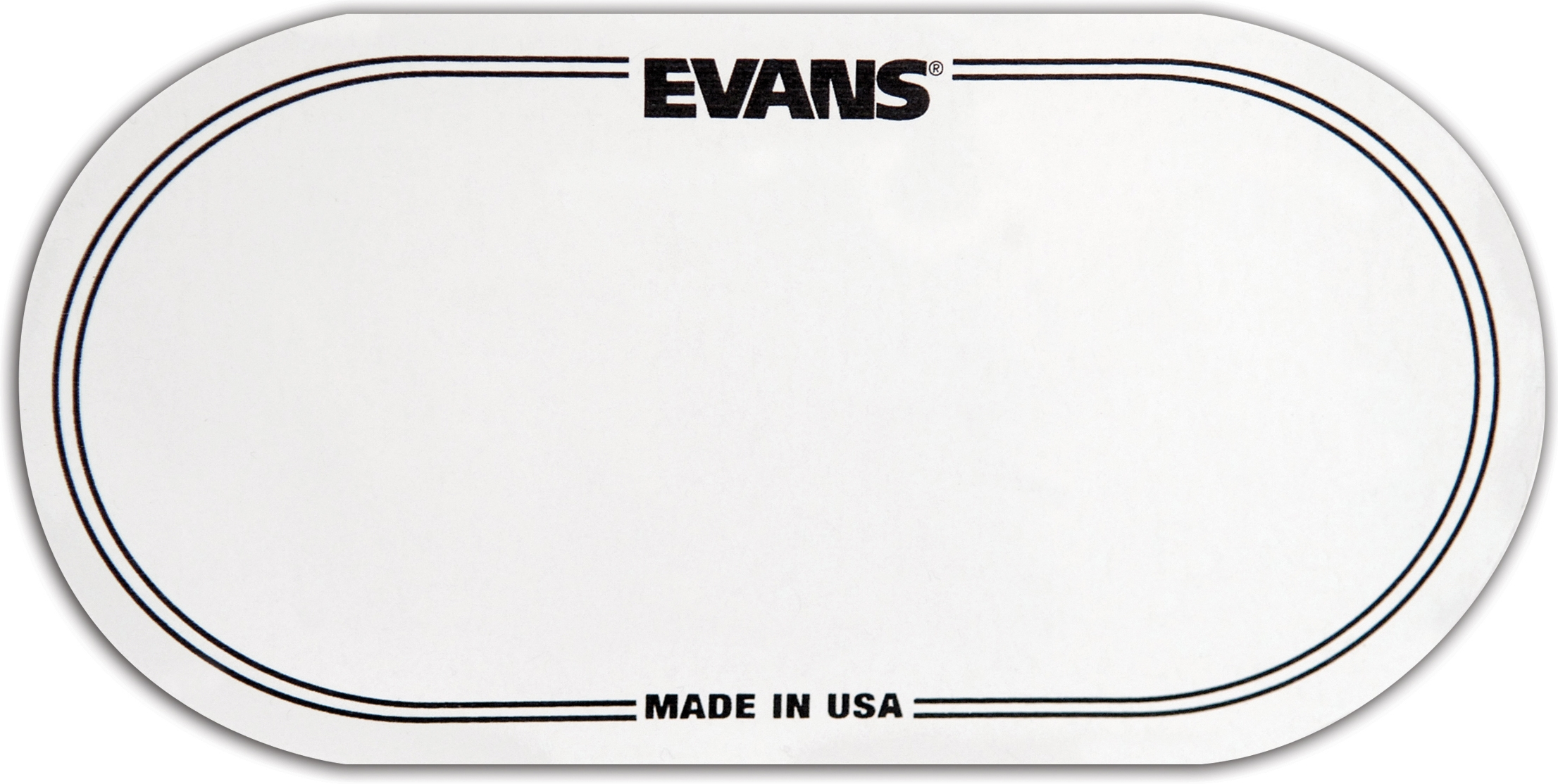 Evans EQPC2 EQ Clear Plastic Double Patch Evans EQPC2 EQ Clear Plastic Double Patch