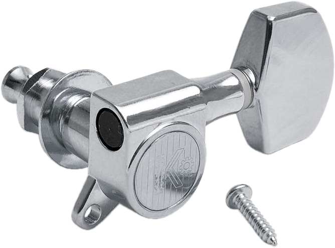 Kluson Mechaniken Round-Backs deutscher Flügel 3/3 chrom