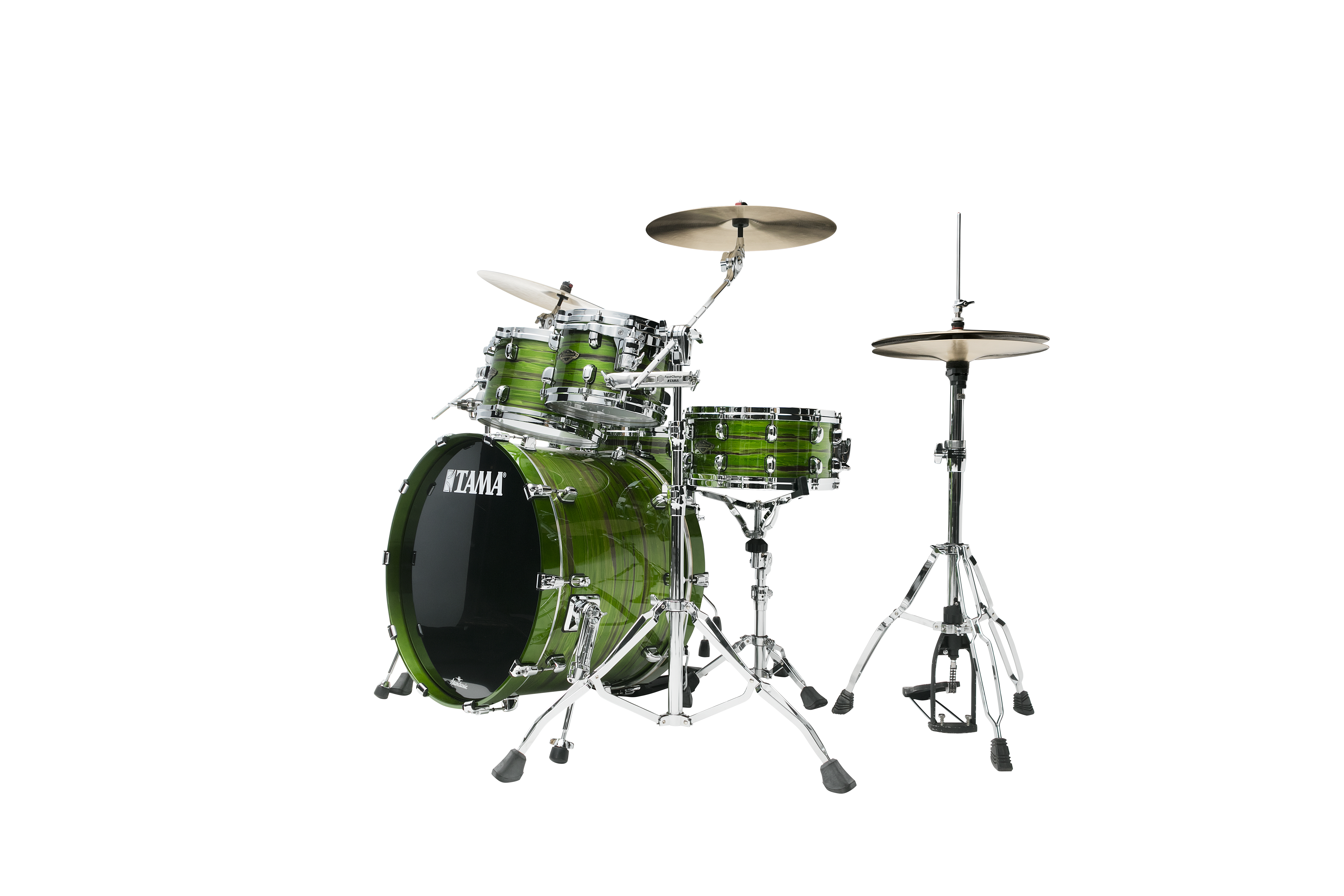 Tama Starcl. Lacquer Walnut/Birch Lacquer Shamrock Oyster 5tlg. – Bild 7