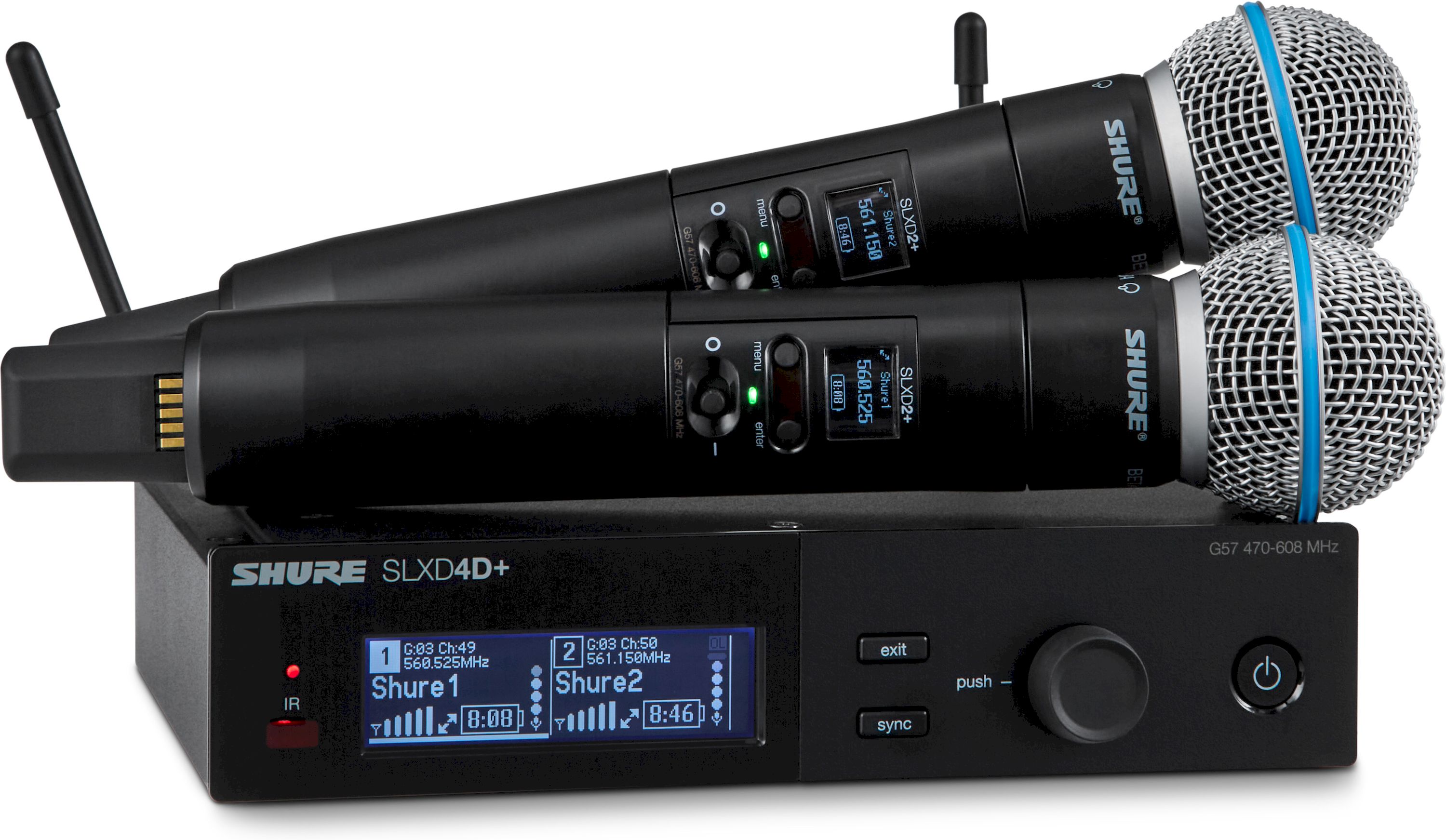 Shure SLXD24D+ Handsendersystem, Beta58A, S50