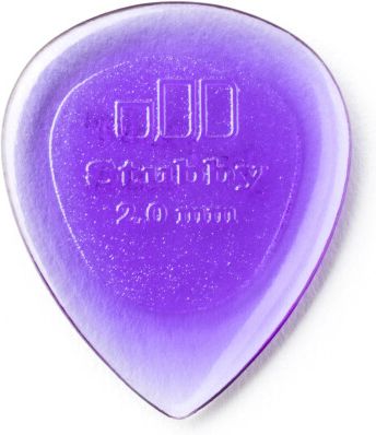 Dunlop Stubby Jazz Plectrum 2,00mm Light Purple 474R2 Dunlop Stubby Jazz Plectrum 2,00mm Light Purple 474R2