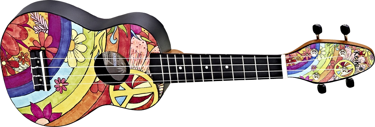 Ortega Keiki K2-68 Ukulele Sopran PEACE 68 Set – Bild 2