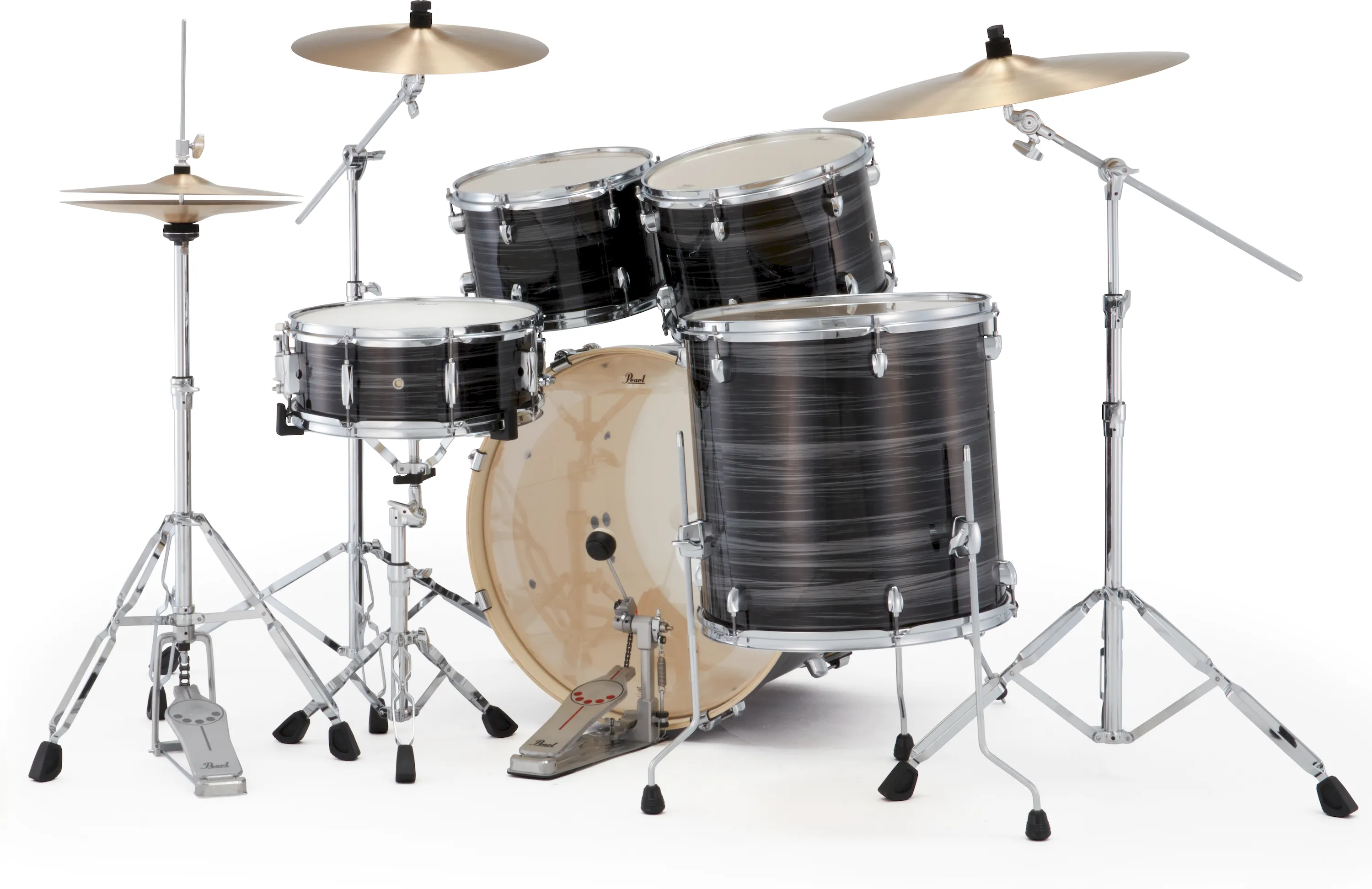 Pearl XX725NBR/C778 Export Drumset Graphite Silver Twist/Sabian PX – Bild 2