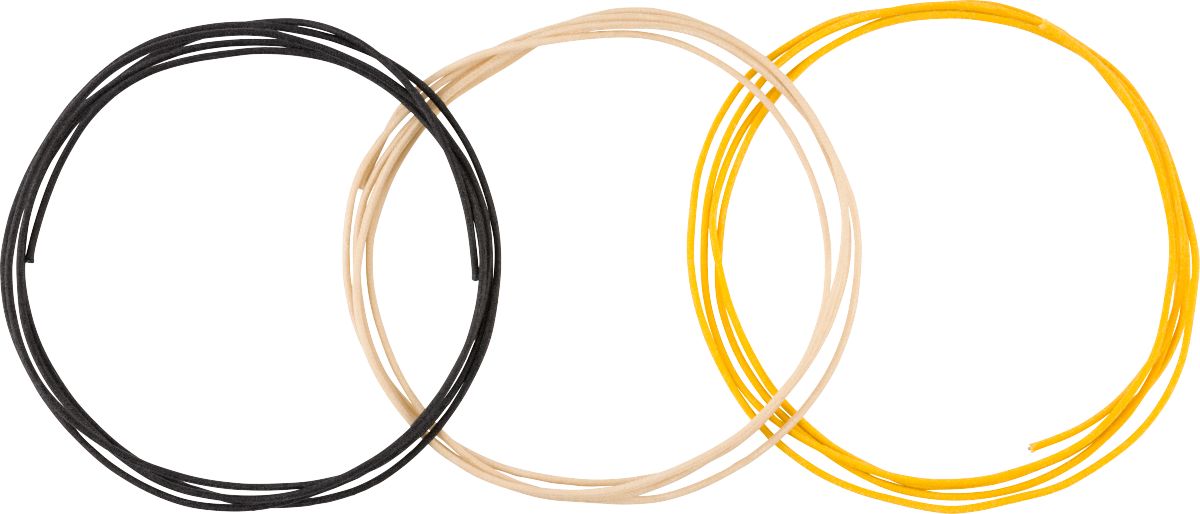 Fender Pure Vintage Cloth Wire 22 AWG Black, White, Yellow, 1.5m – Bild 2