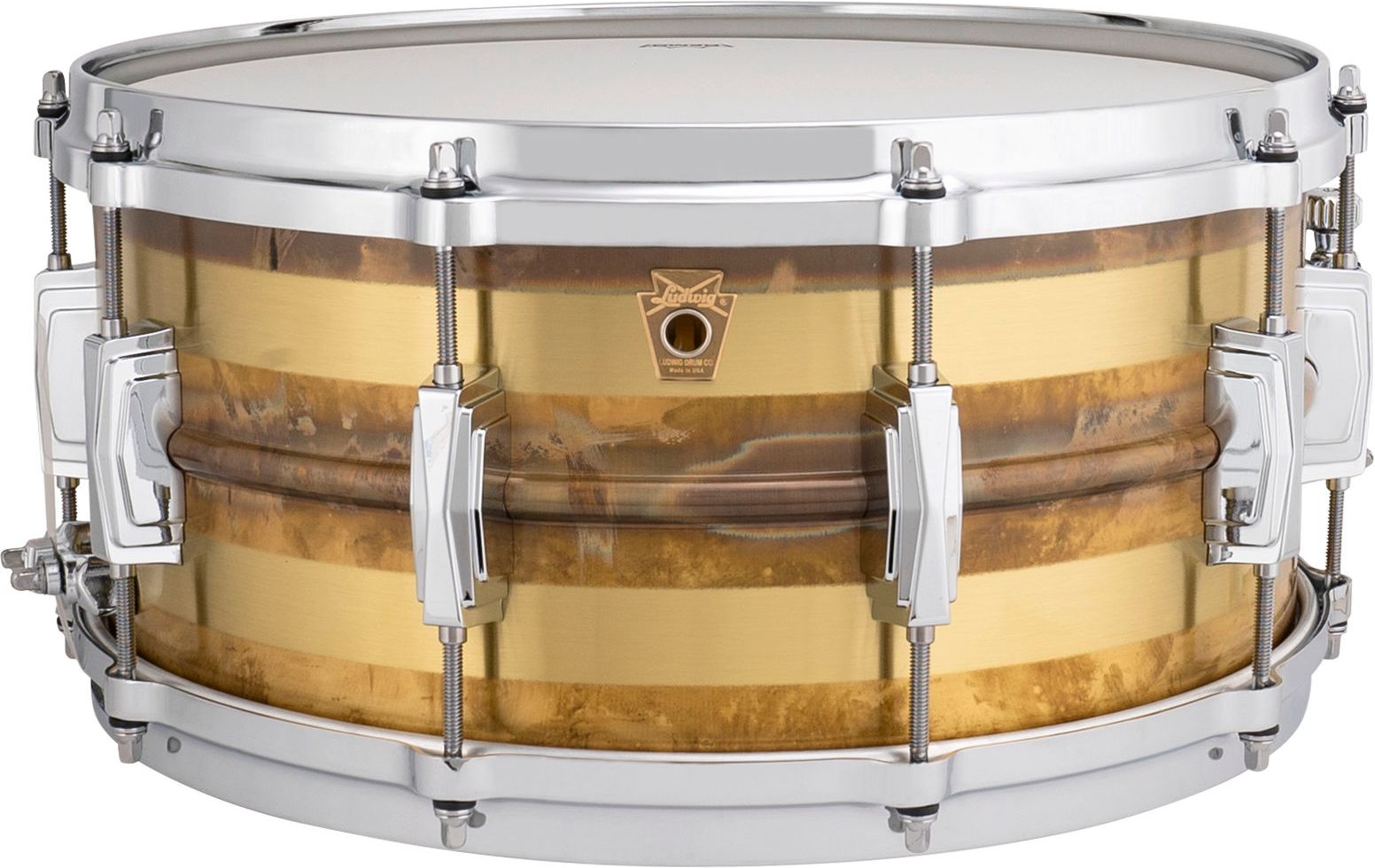 Ludwig LB552RS Raw Striped Bronze Snare 14"x6,5"
