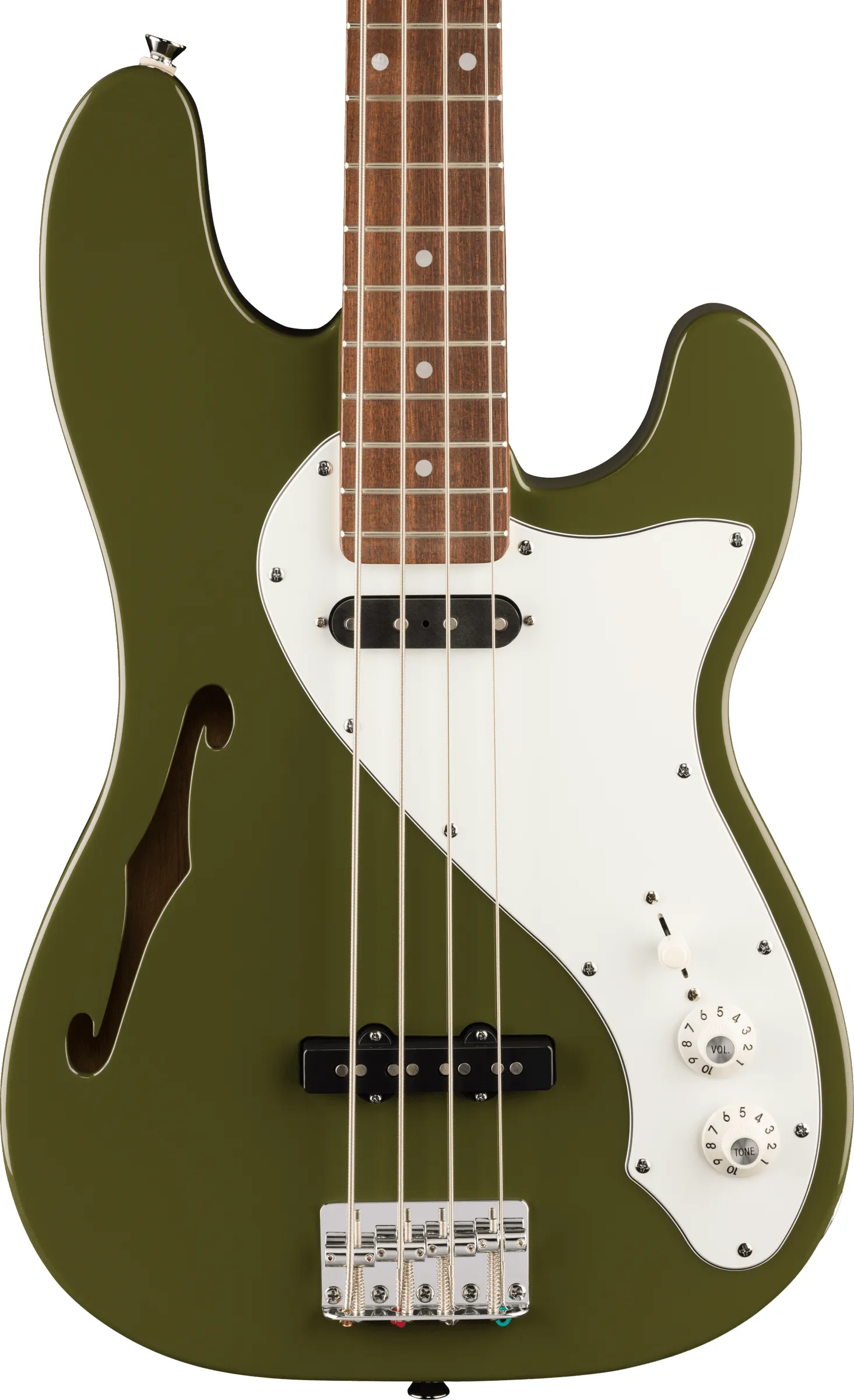 Fender Squier Paranormal Precision Bass Thinline SJ Olive – Bild 3