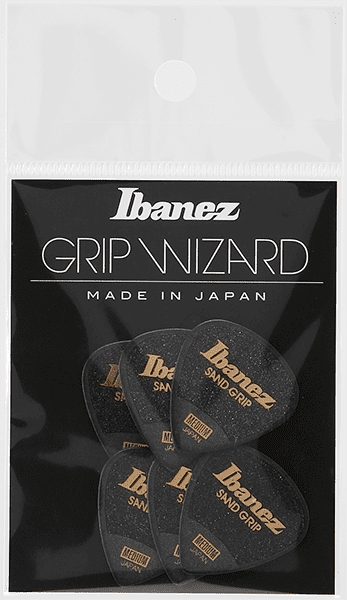 Ibanez Plektren Grip Wizard Japan Black 0,8mm 6er Pack