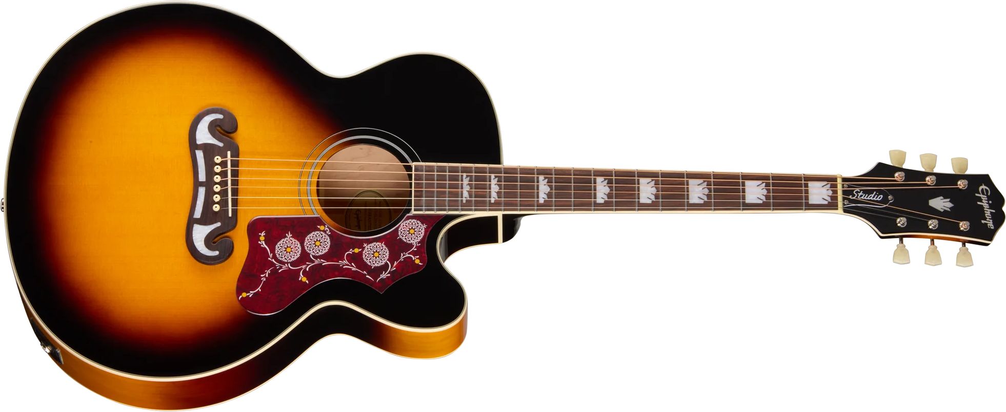 Epiphone J-200 Studio EC Vintage Sunburst