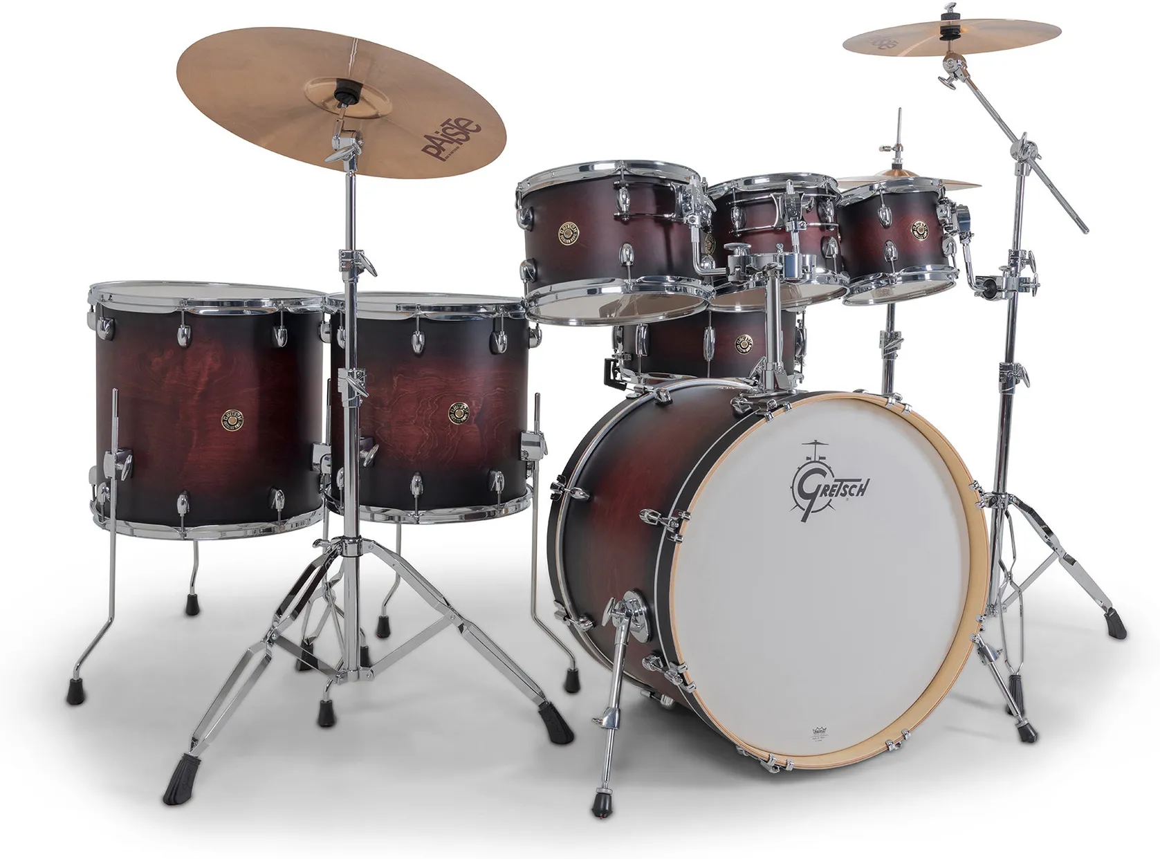 Gretsch GR815.040 Catalina Maple Shell Pack - Satin Deep Cherry Burst (8"/10"/12"/14"/16"/22"/14"x6,5")