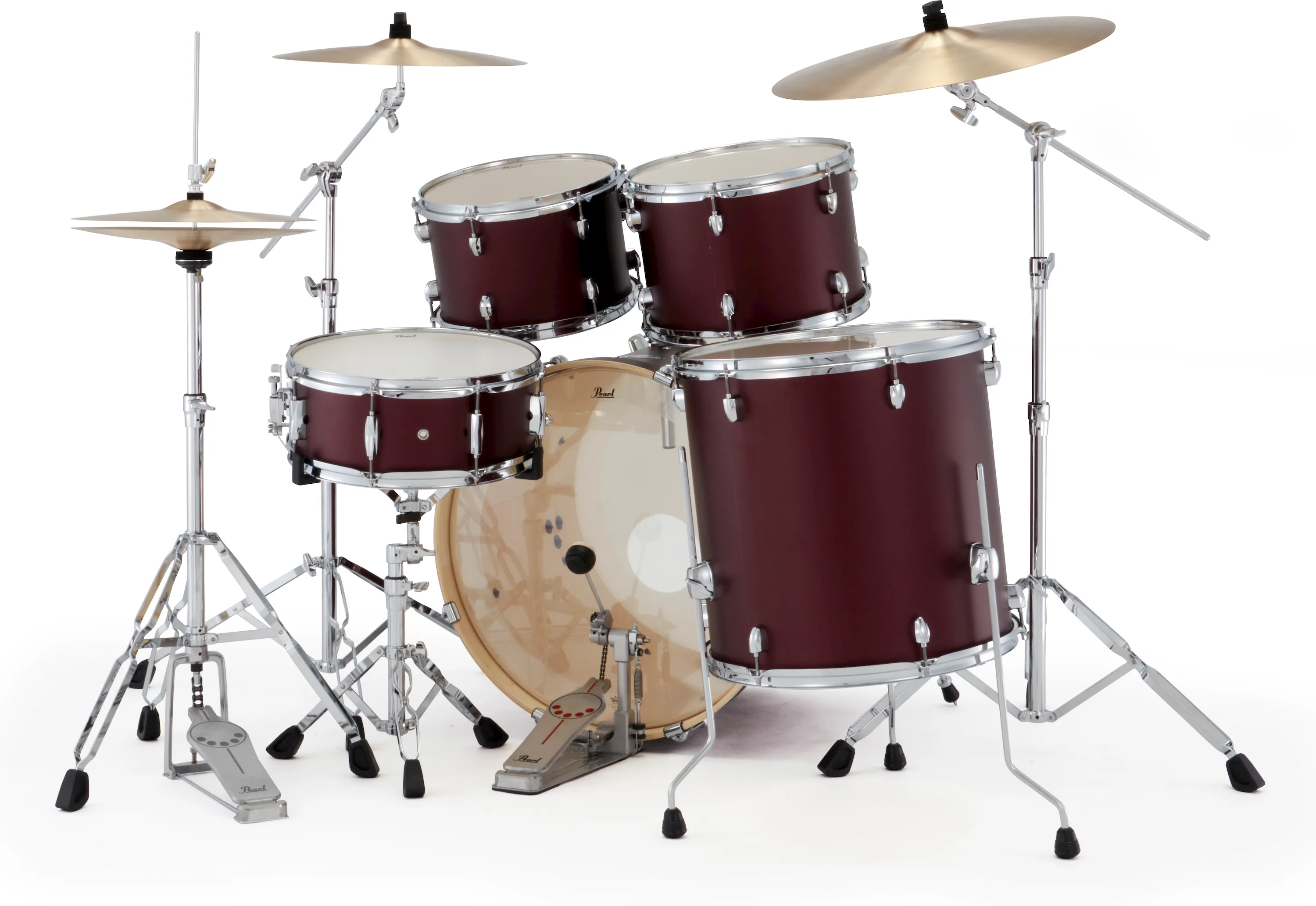 Pearl EXX725NBR/C864 Export Drumset Satin Scarlet/Sabian PX – Bild 2