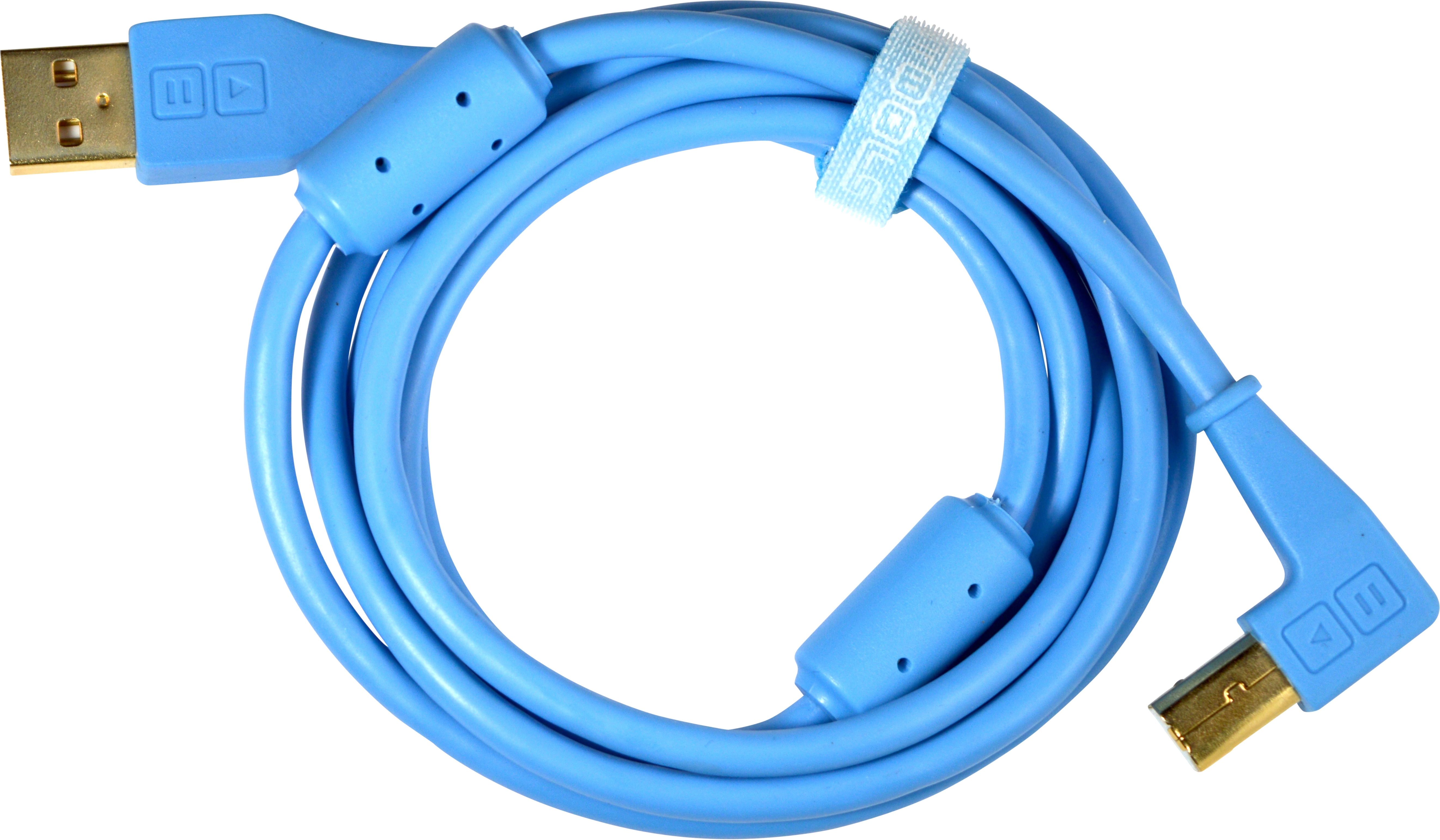 DJ TechTools USB Chroma Cable blue abgewinkelt (ca. 1,5m) DJ TechTools USB Chroma Cable blue abgewinkelt (ca. 1,5m)