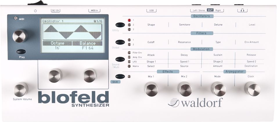 WALDORF Blofeld Desktop Synthesiser - White WALDORF Blofeld Desktop Synthesiser - White