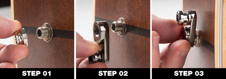 MusicNomad Acousti-Lok Strap Lock Adapter MN270 – Bild 3