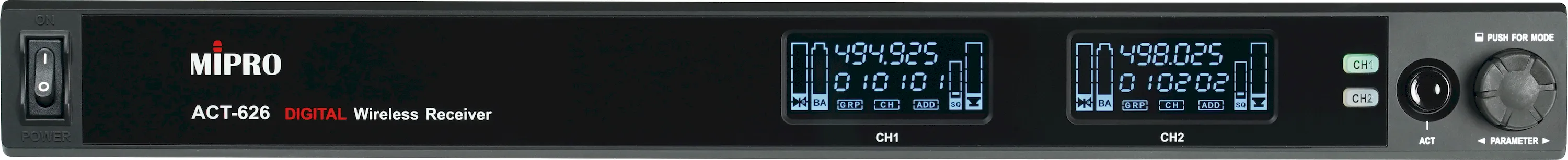 MIPRO ACT-626-5GB Empfänger 2-Kanal, 542-590 MHz