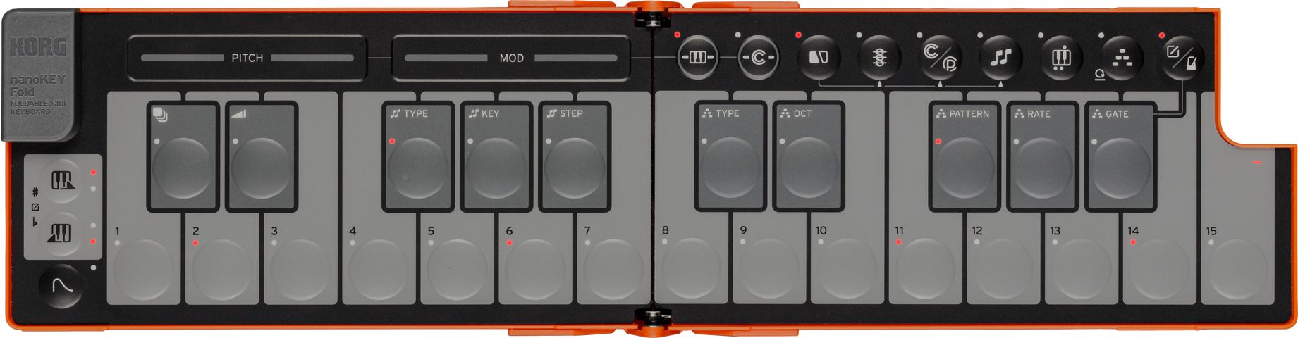 Korg nanoKEY Fold Lava Orange Korg nanoKEY Fold Lava Orange