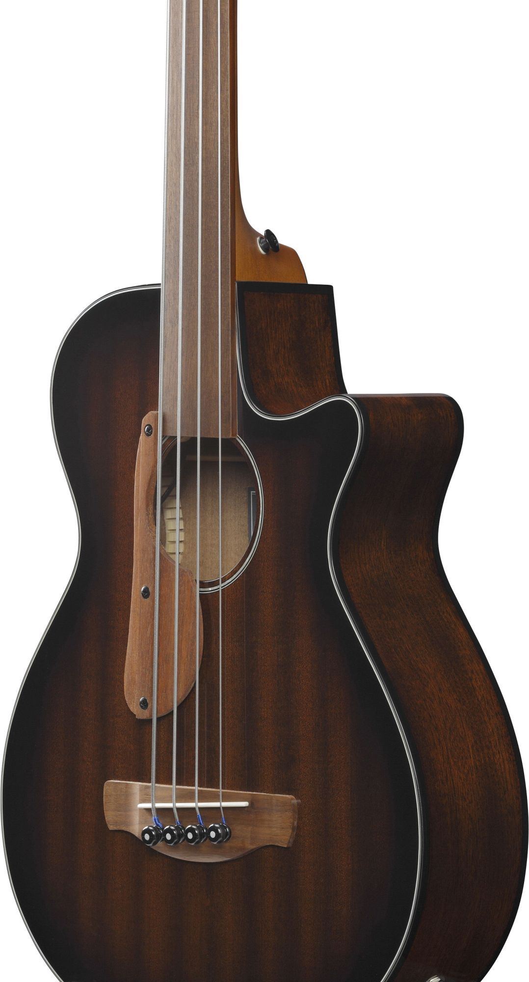 Ibanez AEGB24FE-MHS Fretless Mahogany Sunburst – Bild 5