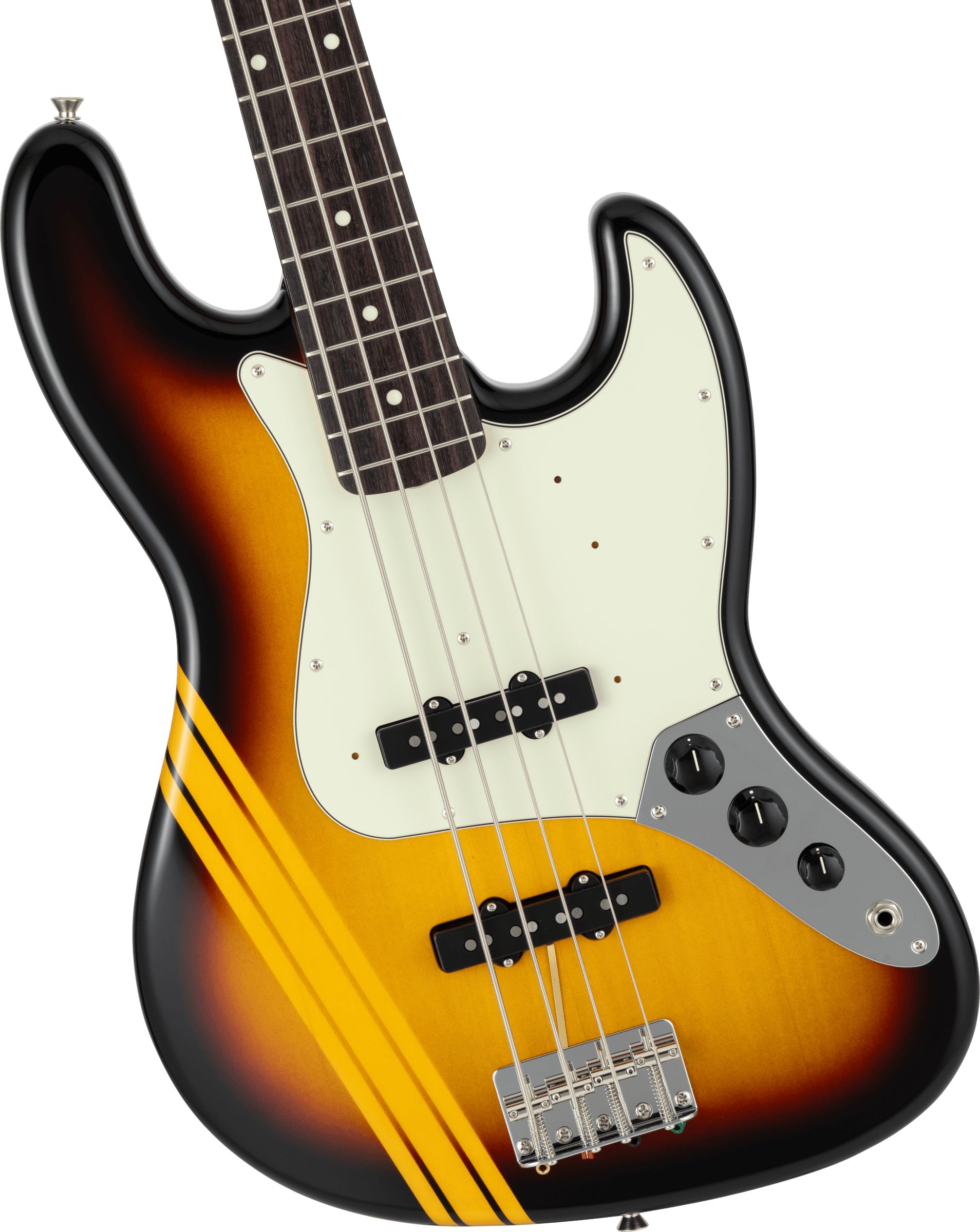 Fender Made in Japan Traditional 2025 Collection 60s Jazz Bass Competition 3-Color Sunburst – Bild 4